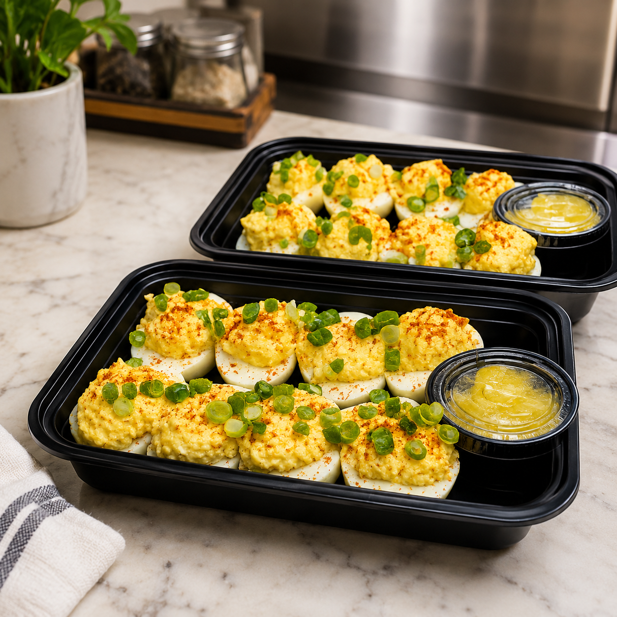 Deviled Eggs with Daikon Radish (8 Pieces)